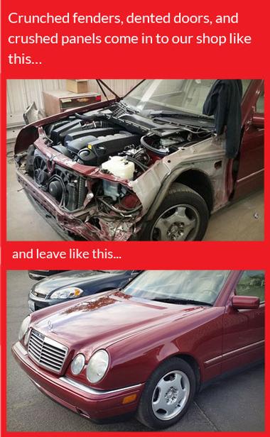 Befor and after of car